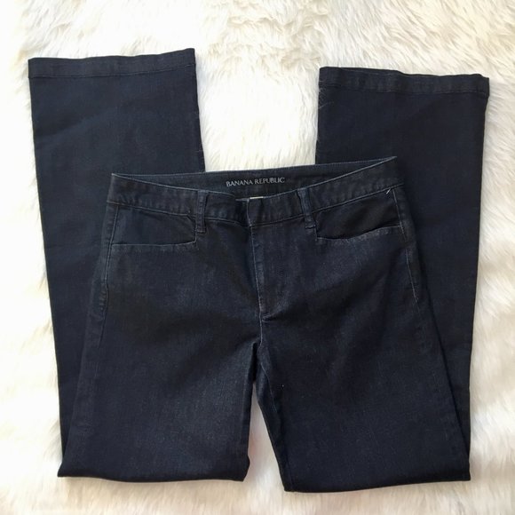 Banana Republic Trouser Cut Jeans Size 29S - Picture 2 of 10